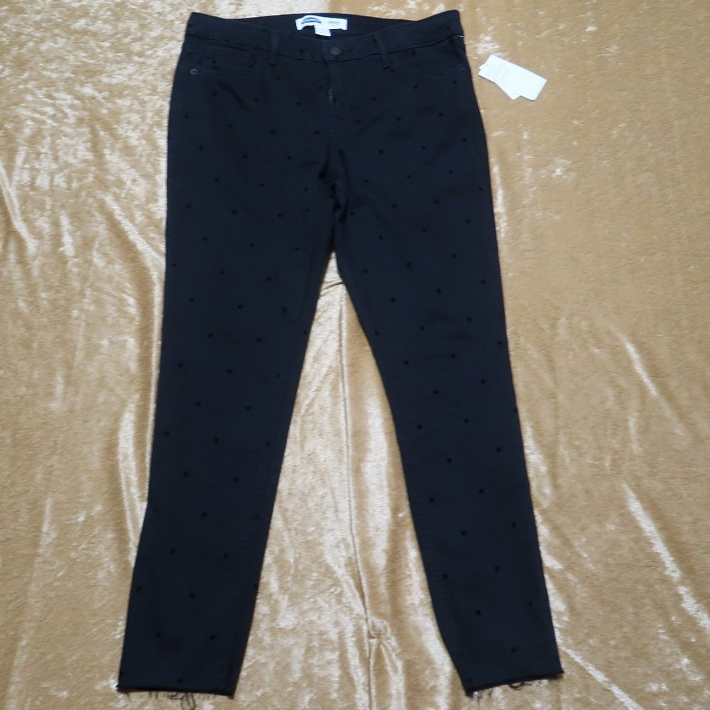 Old Navy Black Polka Dot Rockstar Jeans – Size 12